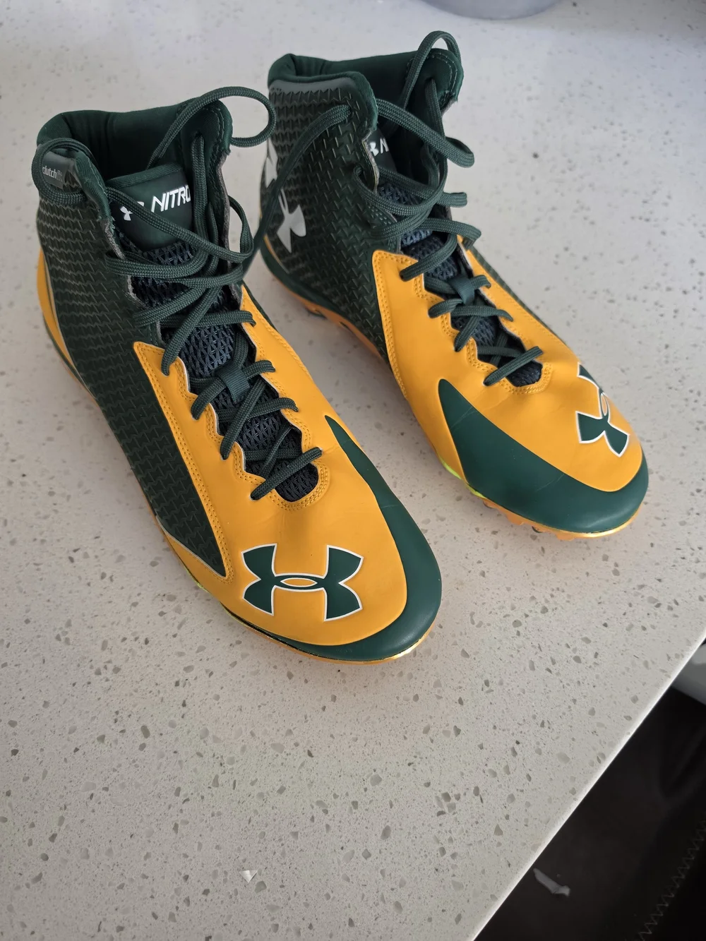 Under Armour Men’s Green & Yellow Cleats